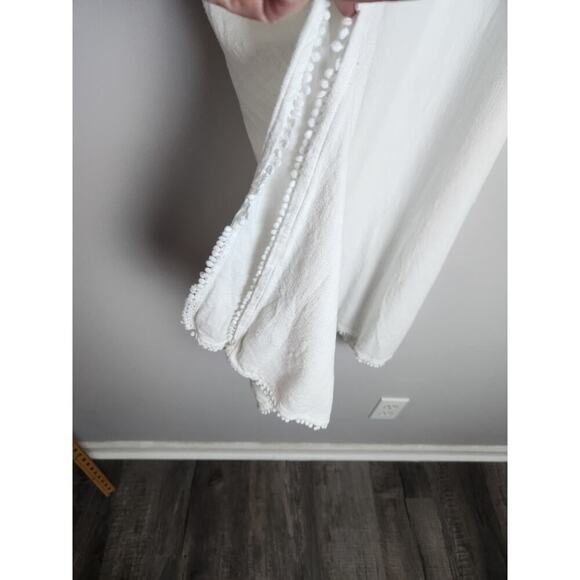 Soft Surroundings pull on linen blend beach pants sz L Gauzy slit leg stretch - Picture 2 of 10